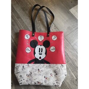 Hallmark Disney Mickey Mouse Comic Strip Red Tote Bag vacation Disney‎ lover